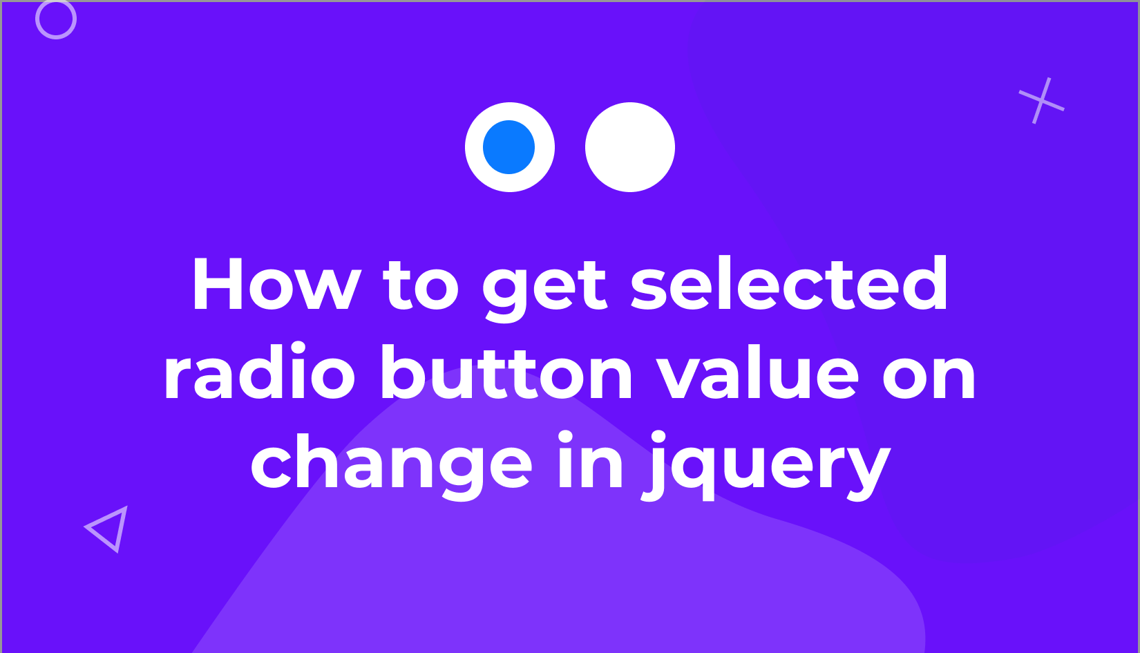 How to get selected radio button value on change in jquery