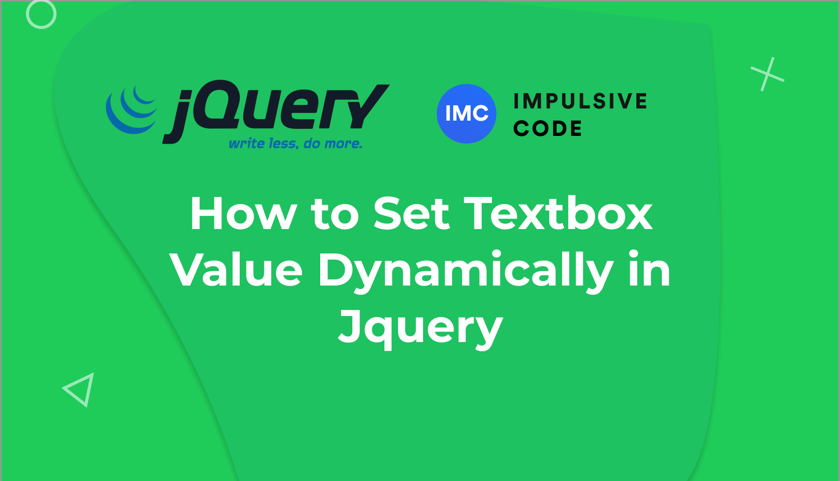How to Set Textbox Value Dynamically in Jquery