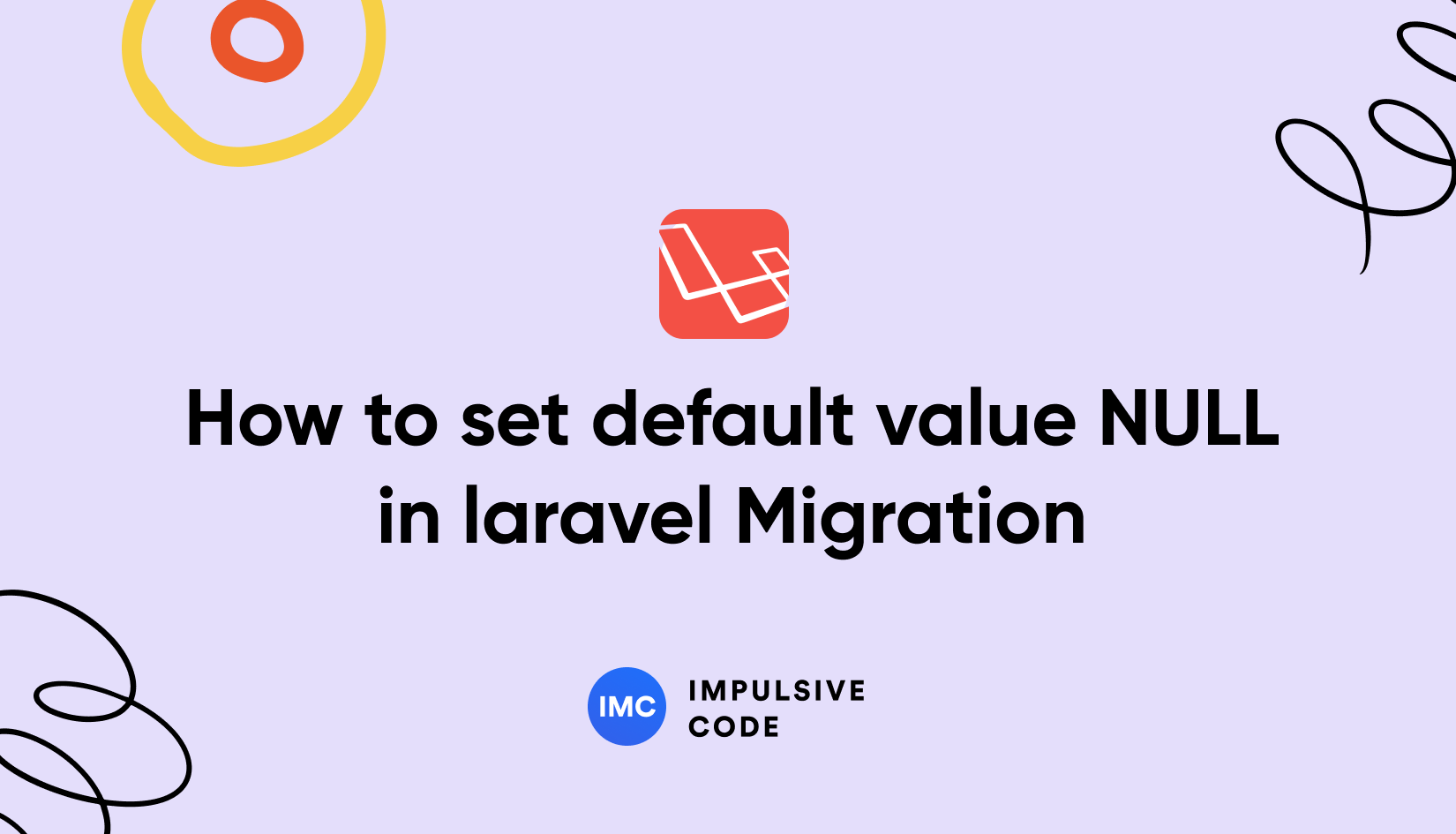 How to set default value NULL in laravel Migration