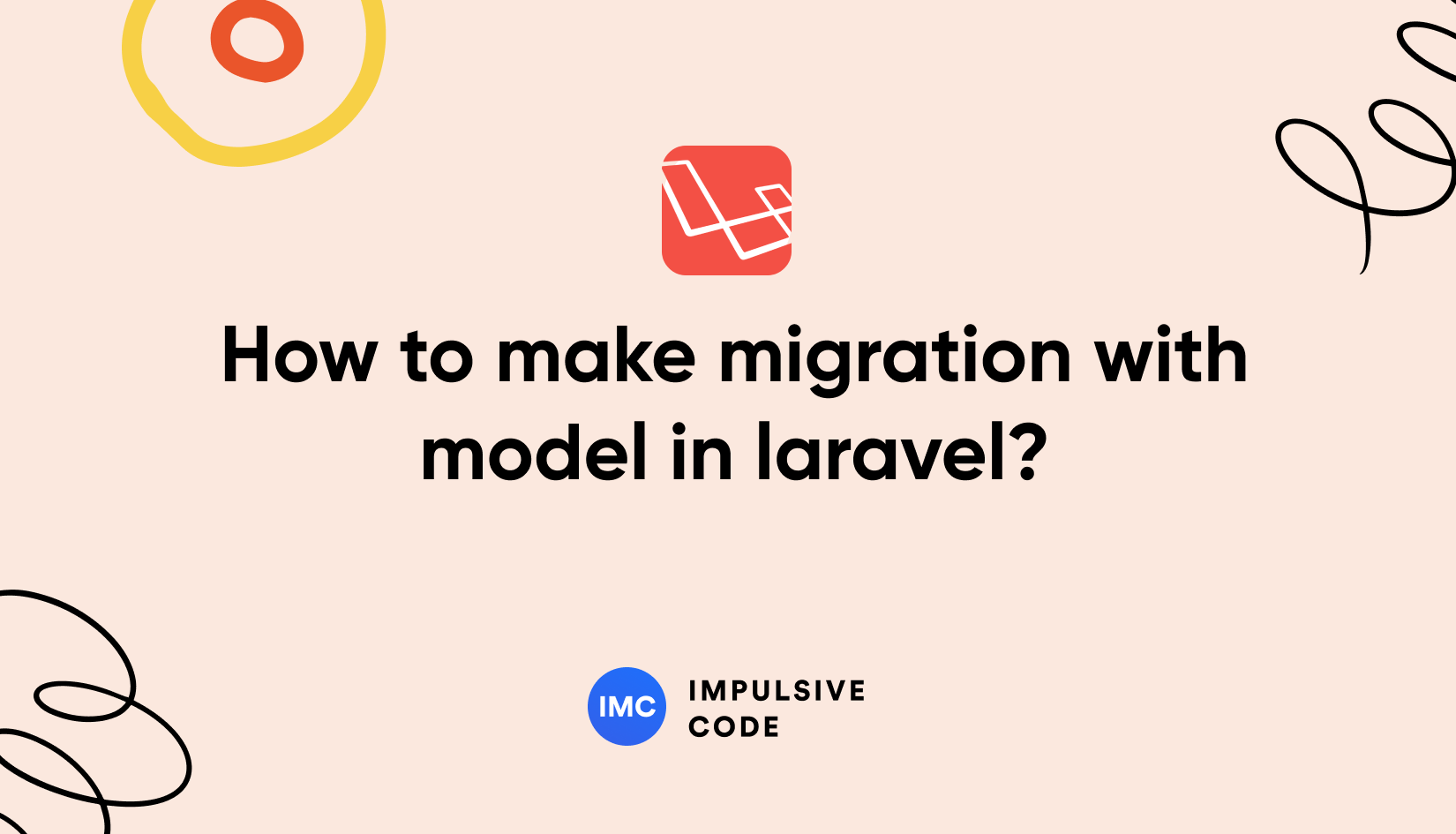 How to make migration with model in laravel?